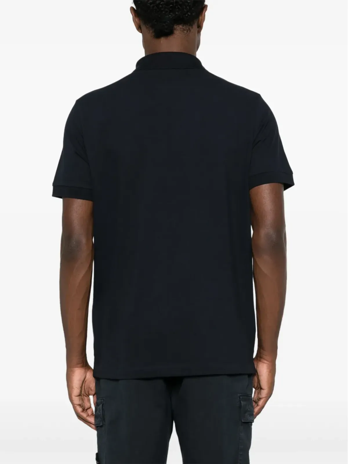 Stone Island コンパスバッジ付きピケポロシャツ - ブルー - 画像4