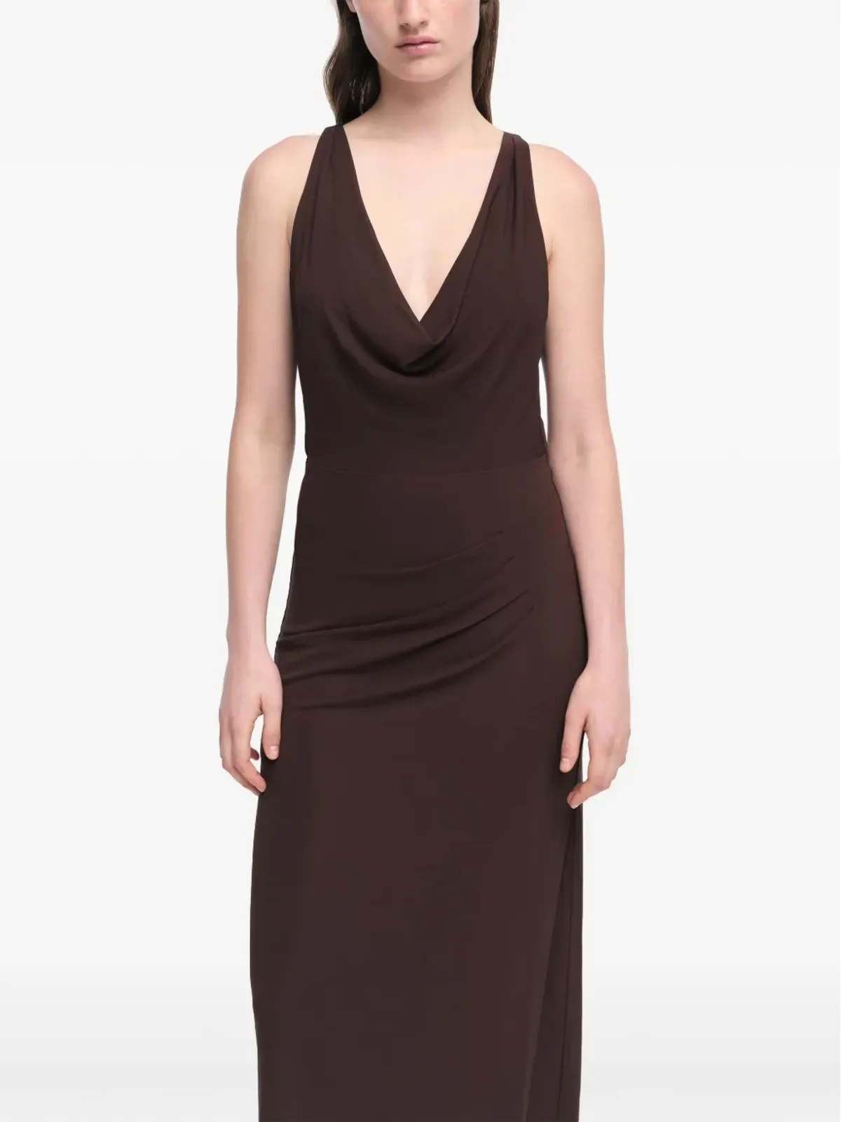 Simkhai Kosme gown - Brown - 画像5