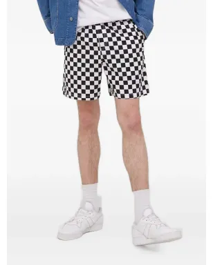 Vans チェック柄ドローストリングショーツ - ブラック - サムネイル1