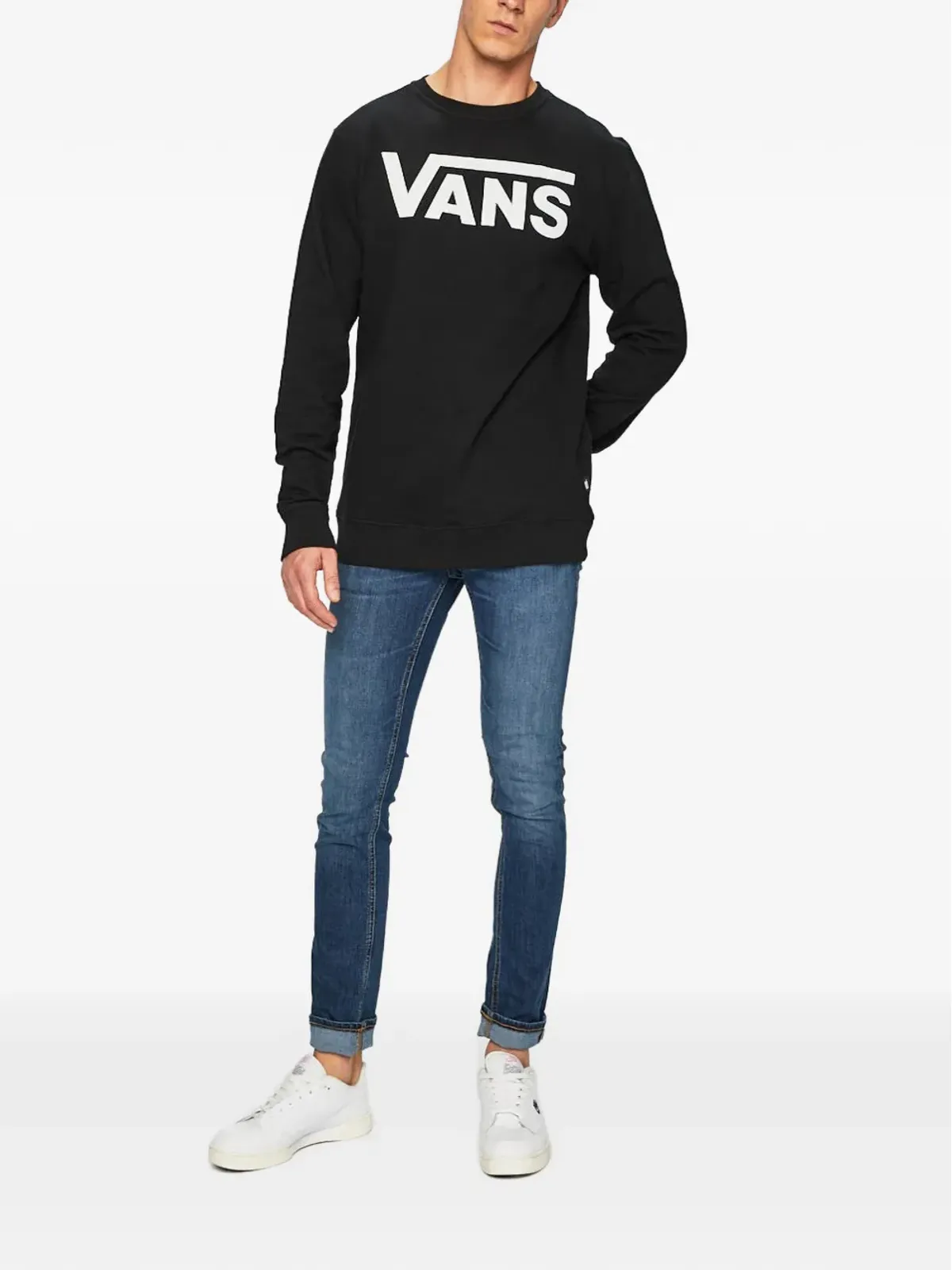 Vans ロゴディテール長袖スウェットシャツ - 画像2