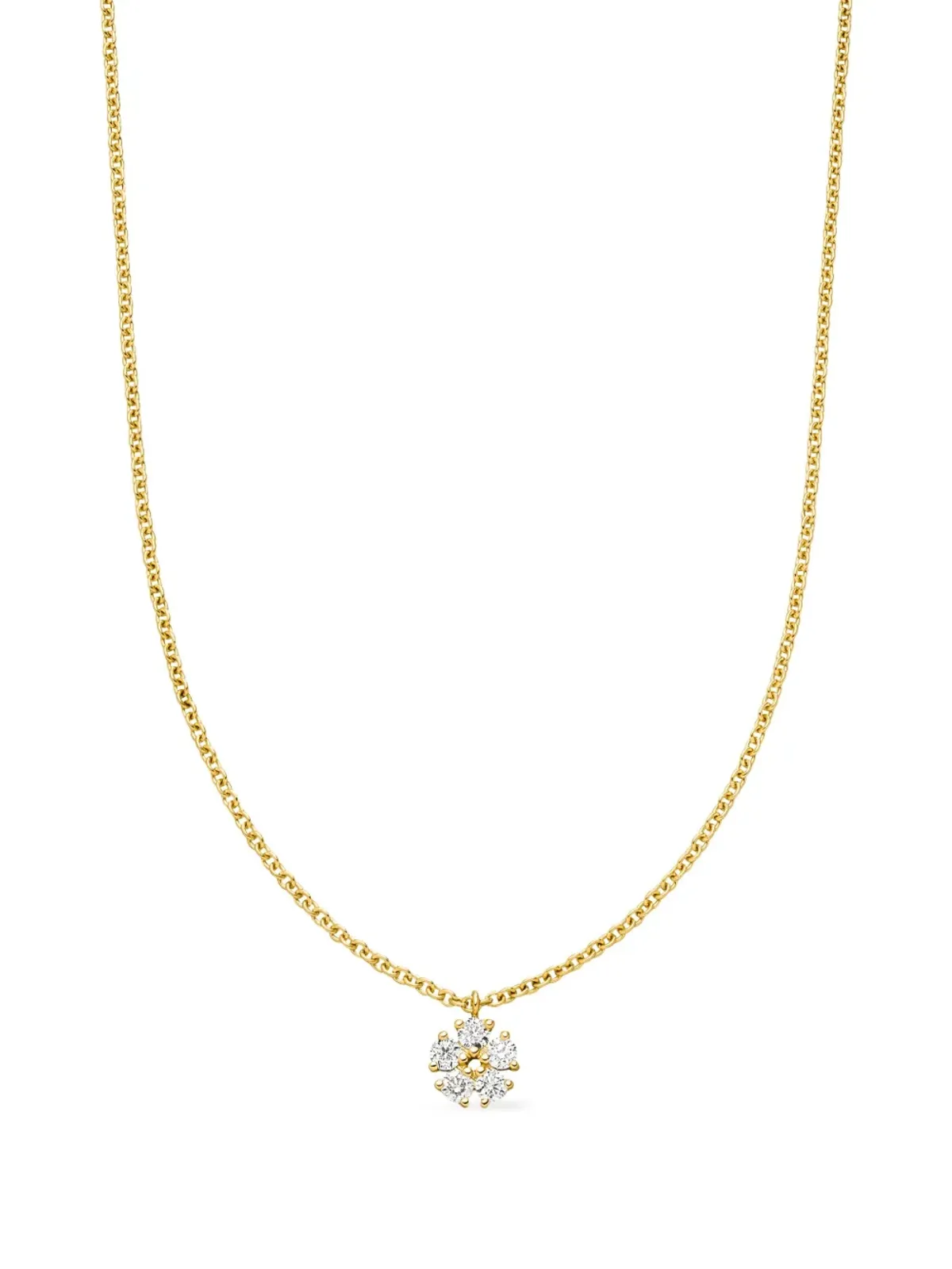 VEYNOU 14K イエローゴールド リリー ダイヤモンド ネックレス - 画像2