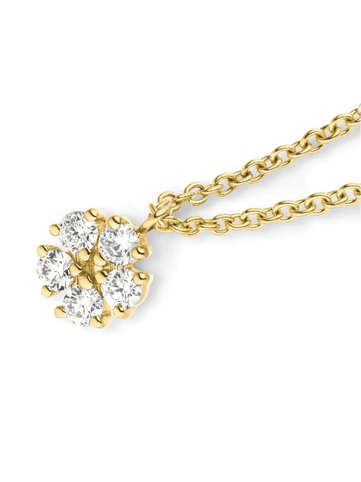 VEYNOU 14K イエローゴールド リリー ダイヤモンド ネックレス - 画像3