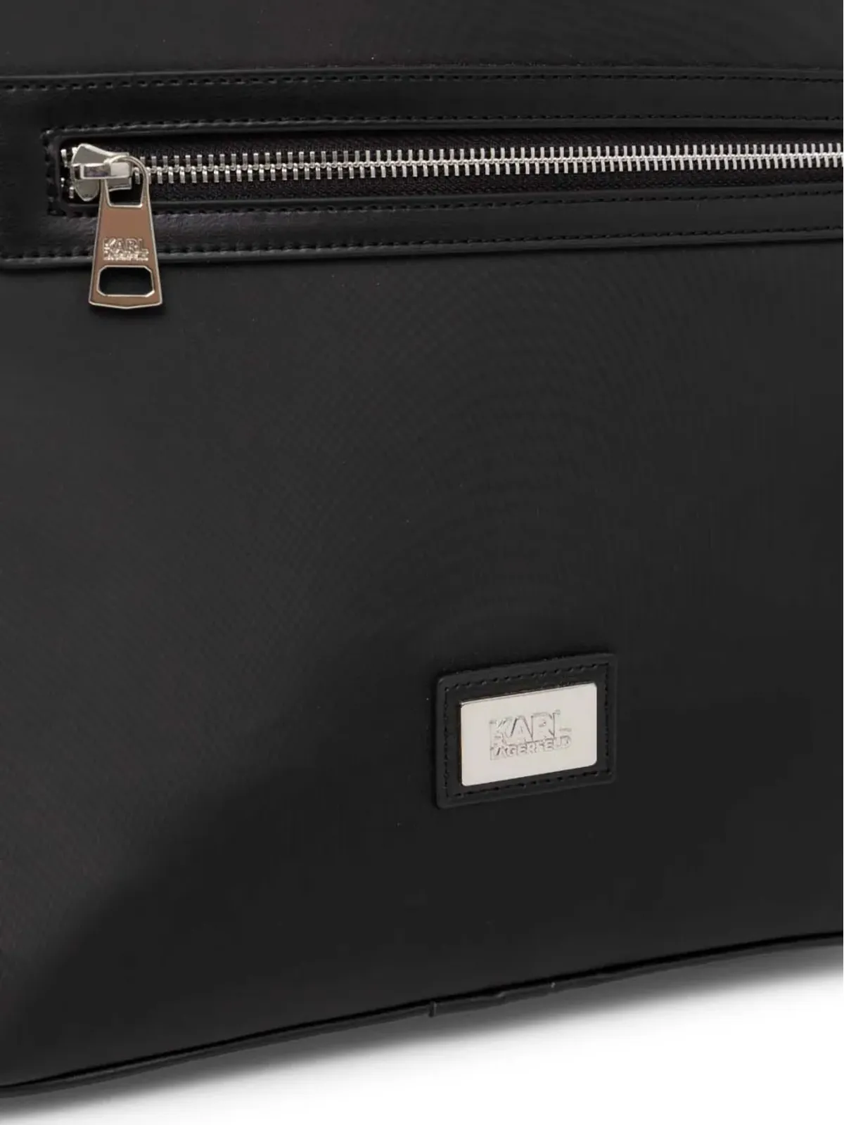 Karl Lagerfeld ロゴプレートバックパック - ブラック - 画像4