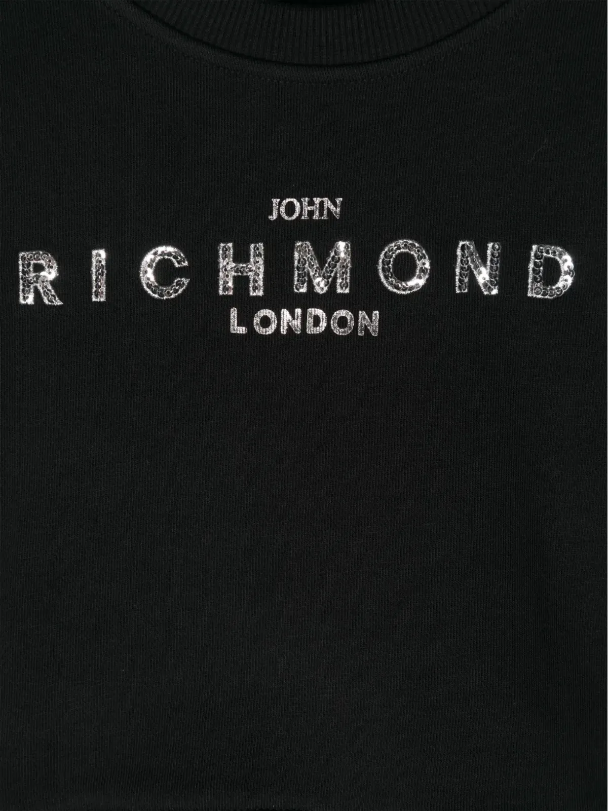 John Richmond Junior スパンコール ロゴ入り スウェットシャツ - 画像3