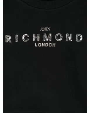John Richmond Junior スパンコール ロゴ入り スウェットシャツ - サムネイル3