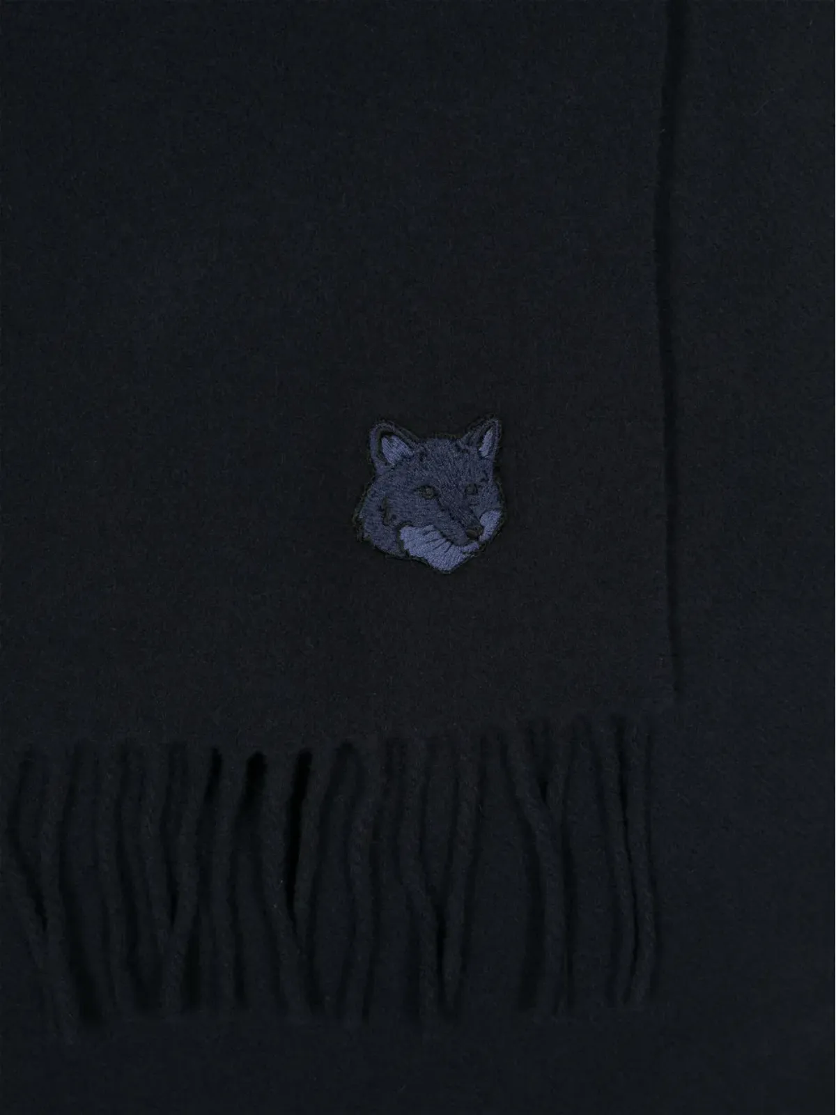 Maison Kitsuné フォックスパッチ スカーフ - ブルー - 画像2