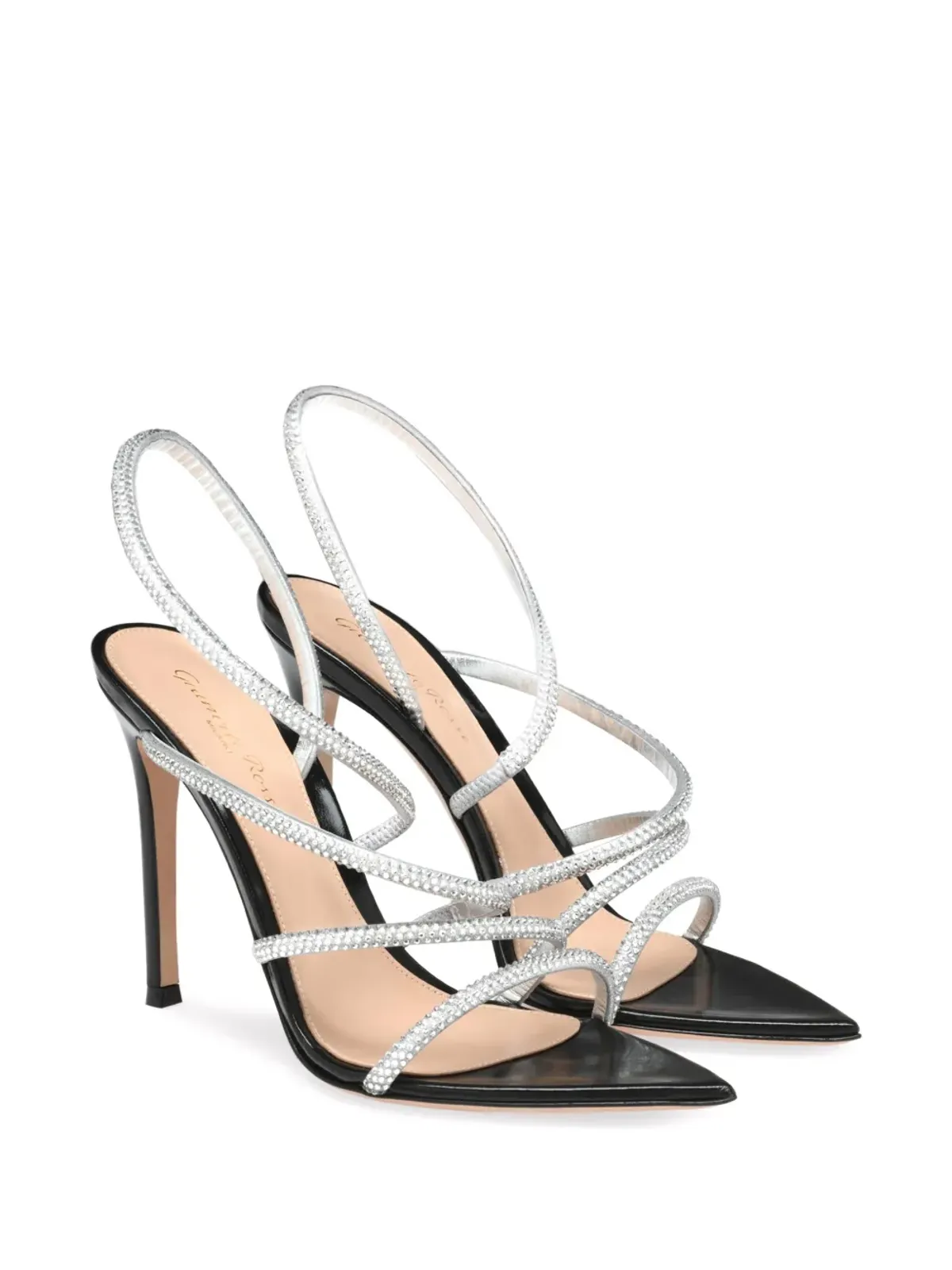 Gianvito Rossi クリスタル エッティー サンダル - シルバー - 画像2
