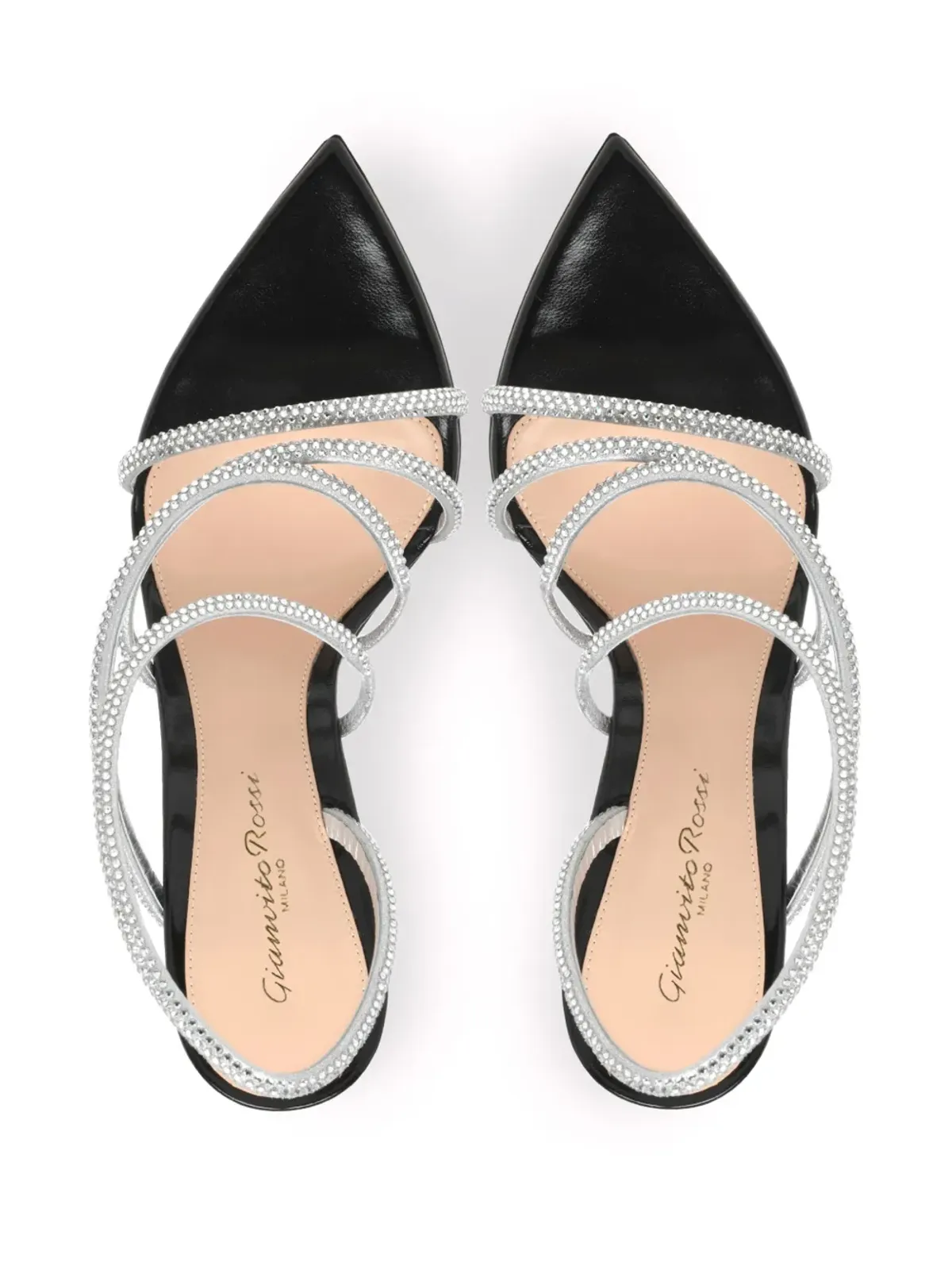 Gianvito Rossi クリスタル エッティー サンダル - シルバー - 画像3