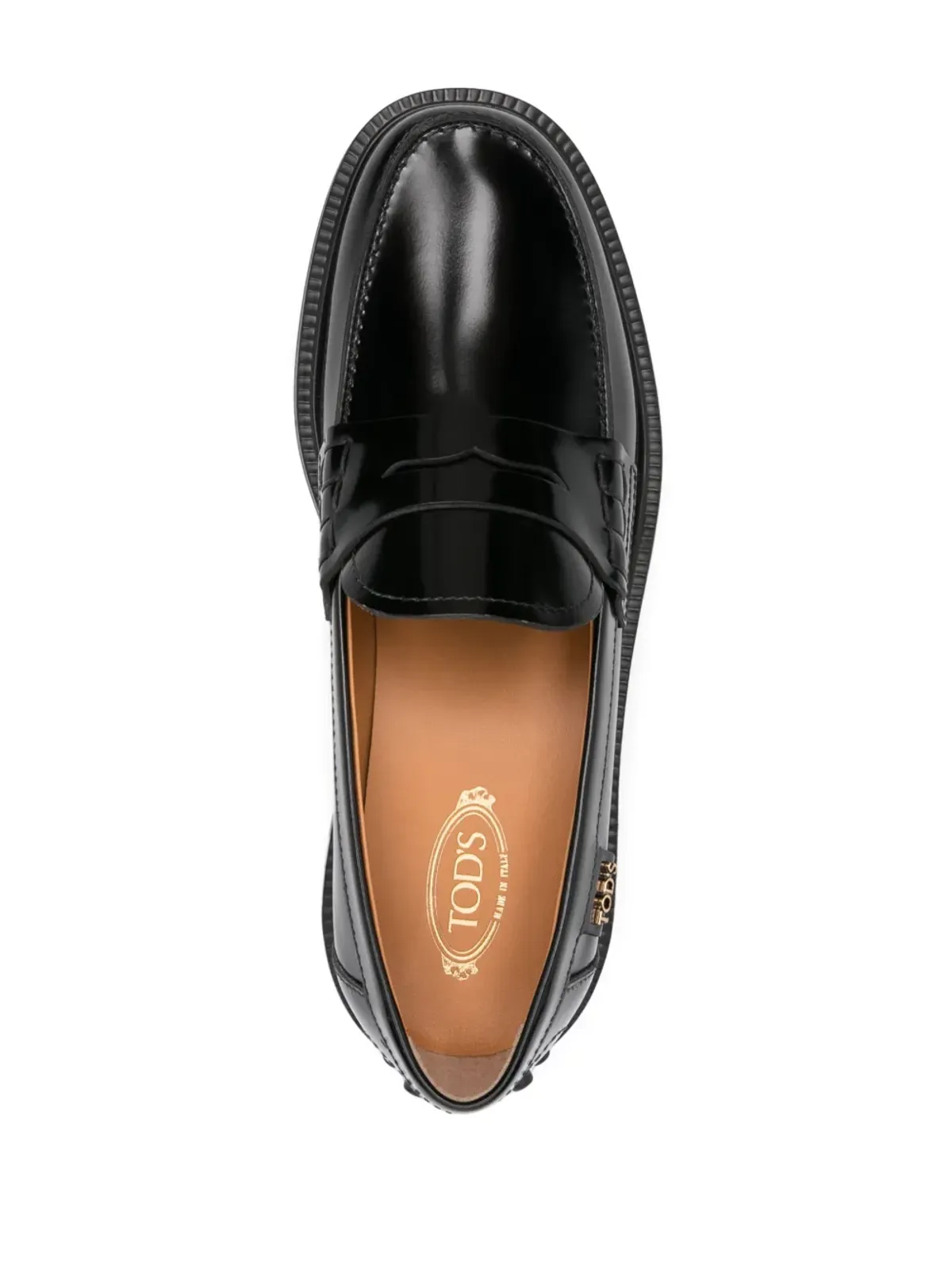Tod's ロゴ入りローファー ブラック - 画像4