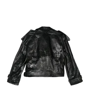 Salvatore Santoro クロコダイル型押し バイカージャケット - サムネイル2