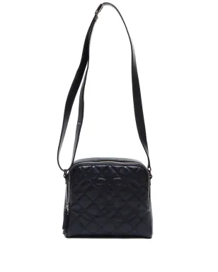 CHANEL ビンテージ 2008 ダイヤモンドキルティングショルダーバッグ - ブラック - サムネイル1