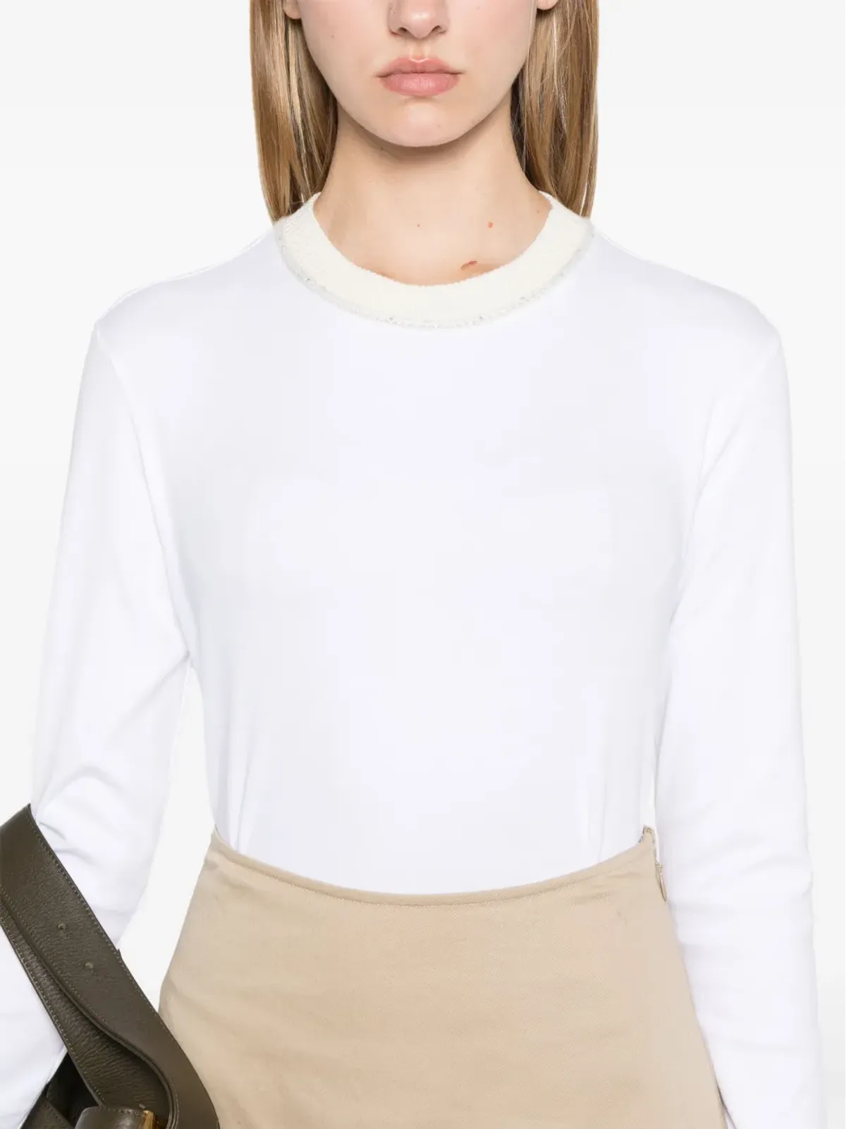 Fabiana Filippi ジャージーTシャツ - ホワイト - 画像5