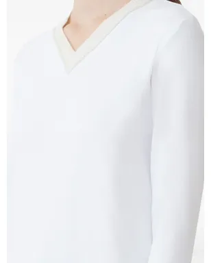 Fabiana Filippi ジャージー Vネック Tシャツ - サムネイル5