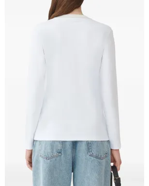 Fabiana Filippi ジャージー Vネック Tシャツ - サムネイル4