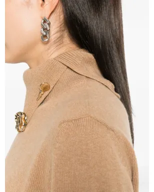 Fabiana Filippi ファビアナ フィリッピ Fabulaボタン付きカシミヤセーター - サムネイル5