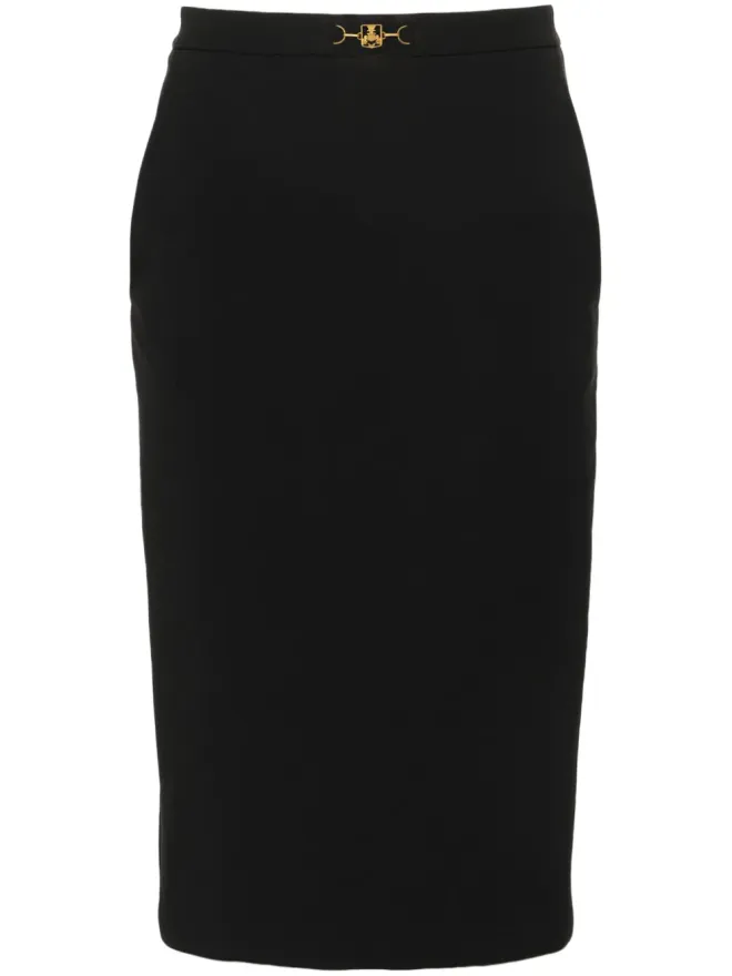 Elisabetta Franchi Elisabetta Franchi ロゴプレート ペンシルミディスカートの商品画像