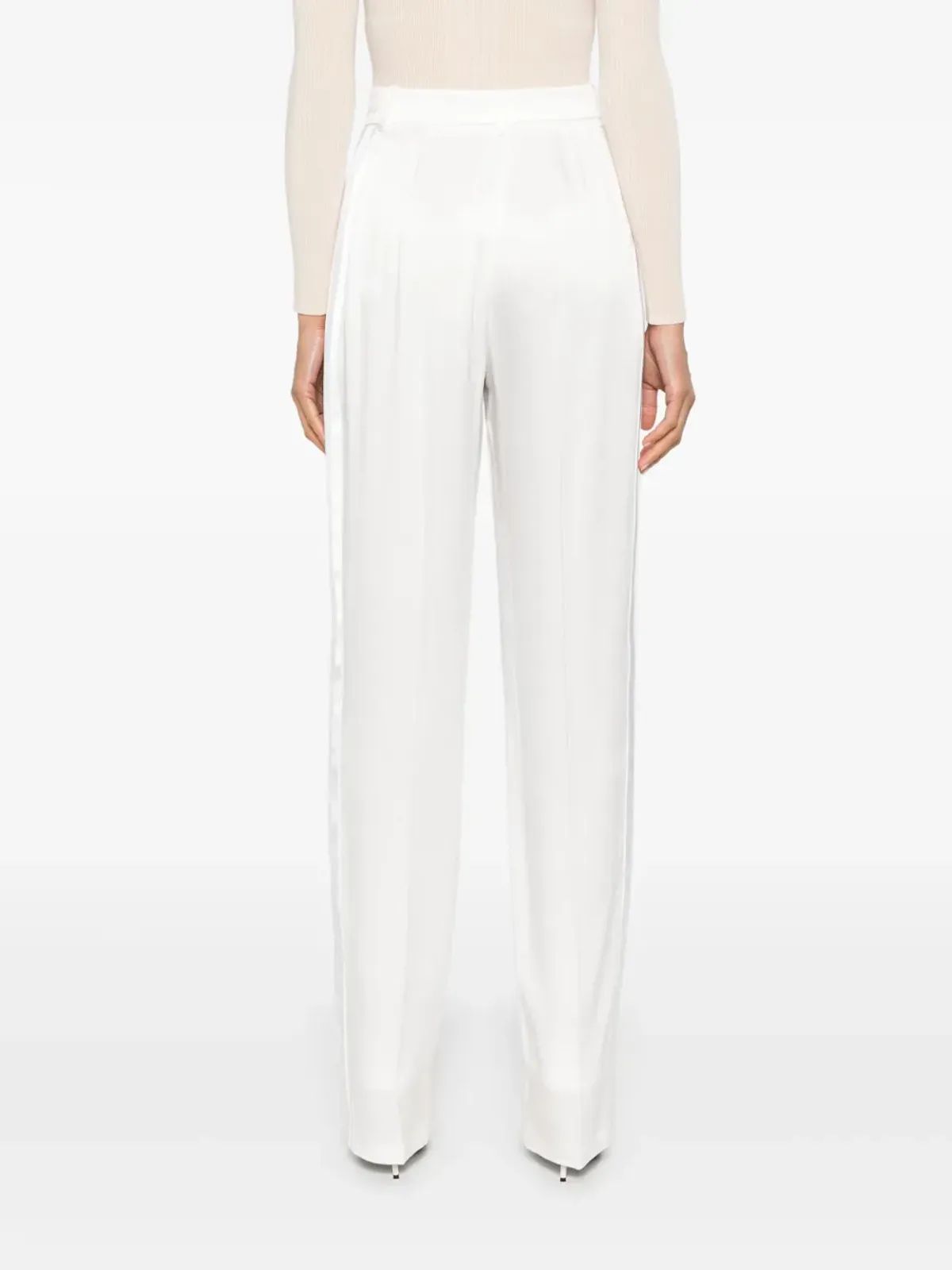 Elisabetta Franchi テーパードパンツ - ホワイト - 画像4