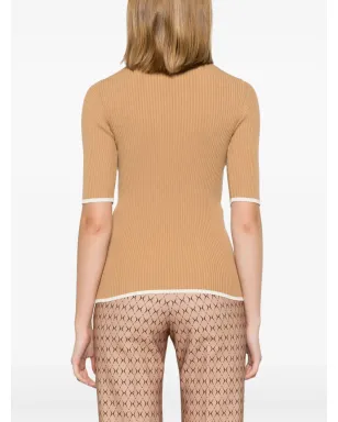 Elisabetta Franchi タートルネック編みトップ - ニュートラルカラー - サムネイル4
