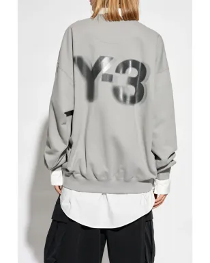 Y-3 ロゴプリント クルーネック スウェットシャツ - サムネイル4