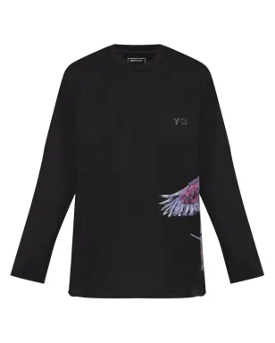 Y-3 x Adidas グラフィックプリント Tシャツ - ブラック - サムネイル1