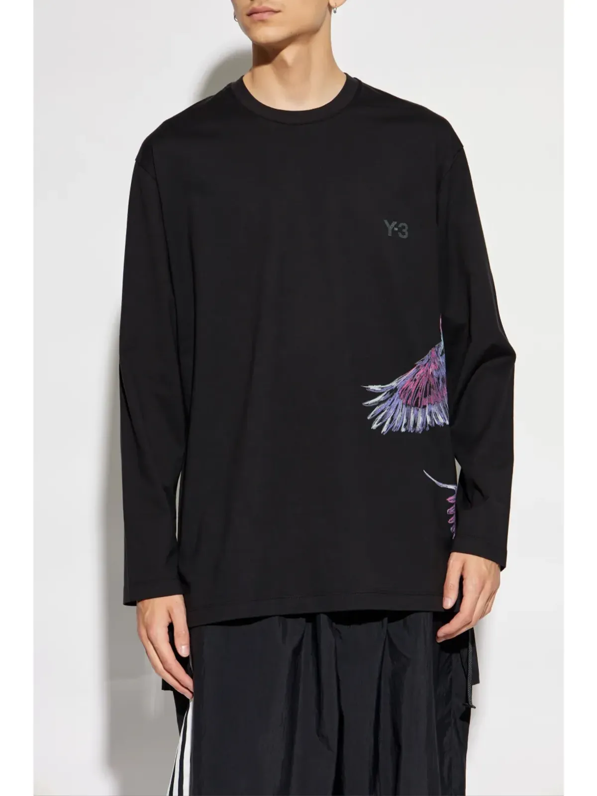 Y-3 x Adidas グラフィックプリント Tシャツ - ブラック - 画像5