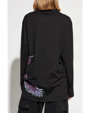 Y-3 x Adidas グラフィックプリント Tシャツ - ブラック - サムネイル4
