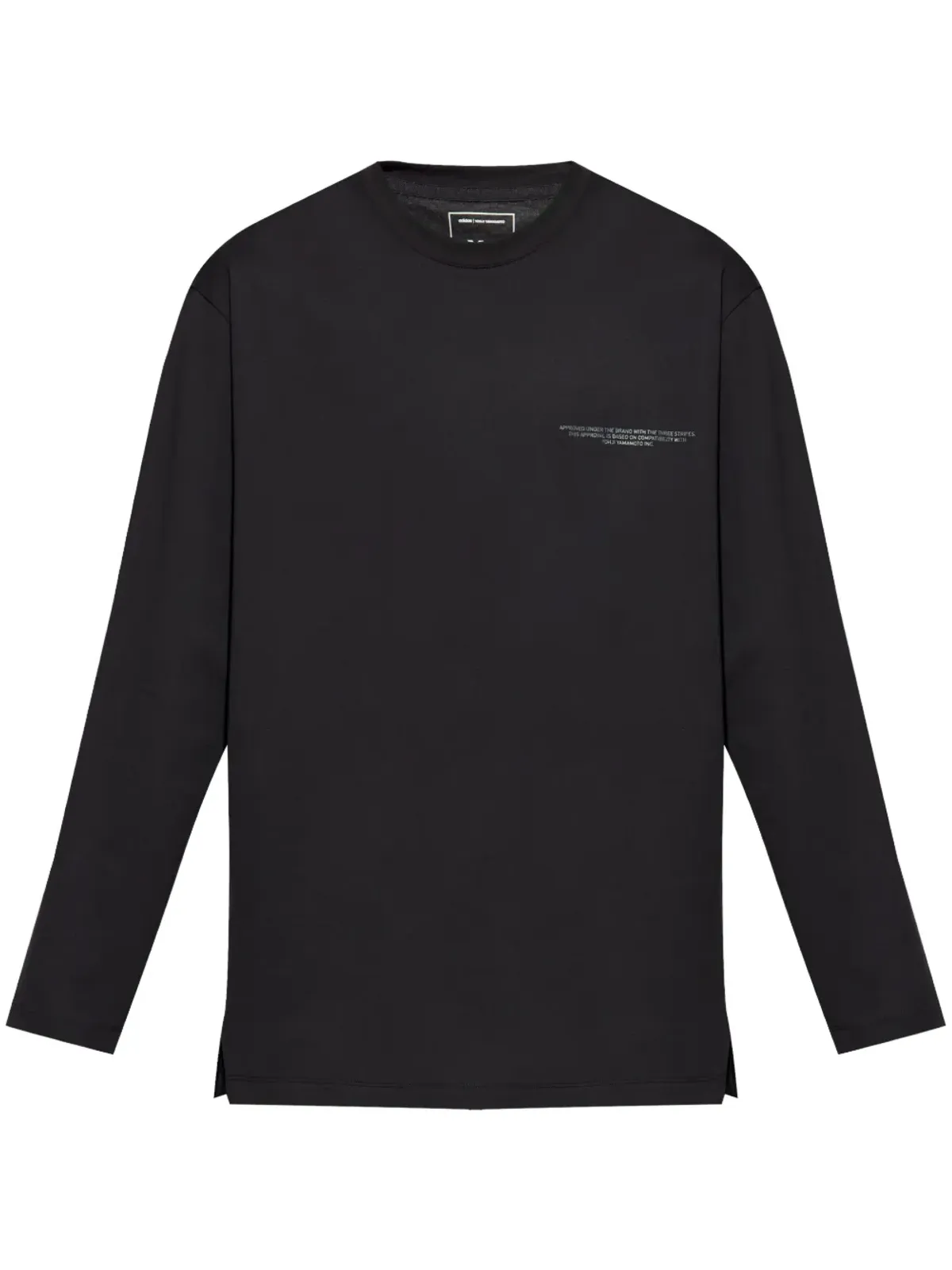 Y-3 × アディダス ロゴプリント Tシャツ - ブラック - 画像1