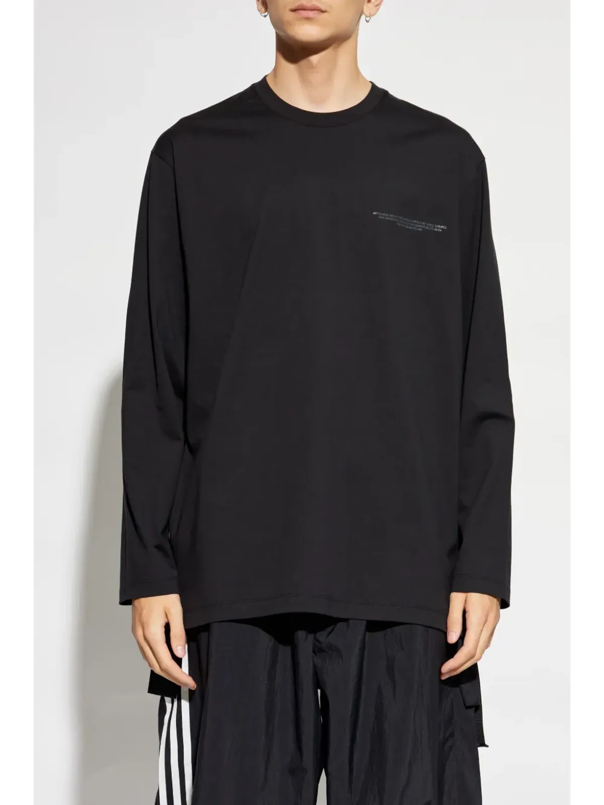 Y-3 × アディダス ロゴプリント Tシャツ - ブラック - 画像5