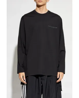Y-3 × アディダス ロゴプリント Tシャツ - ブラック - サムネイル5