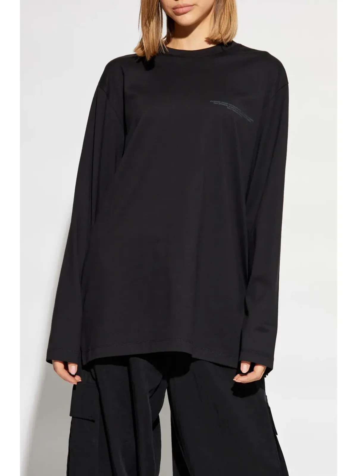 Y-3 × アディダス ロゴプリント Tシャツ - ブラック - 画像3