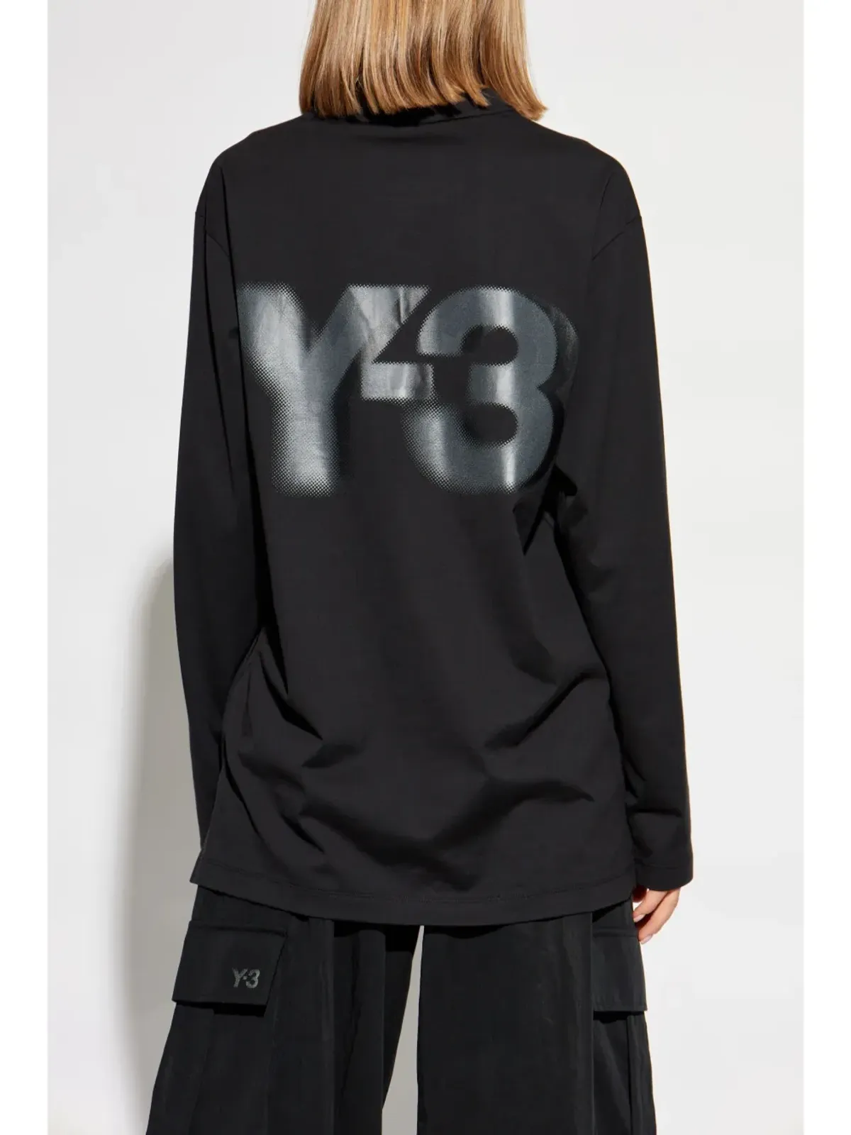 Y-3 × アディダス ロゴプリント Tシャツ - ブラック - 画像4