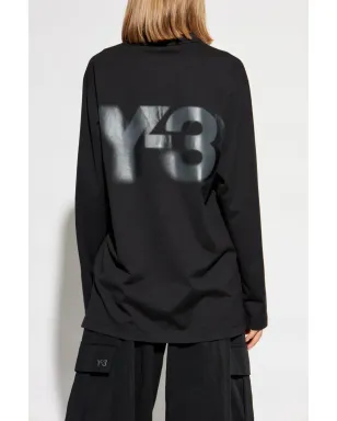 Y-3 × アディダス ロゴプリント Tシャツ - ブラック - サムネイル4