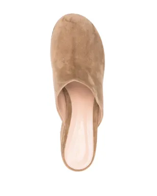 Gianvito Rossi 90mm Lyss ミュール - ブラウン - サムネイル4