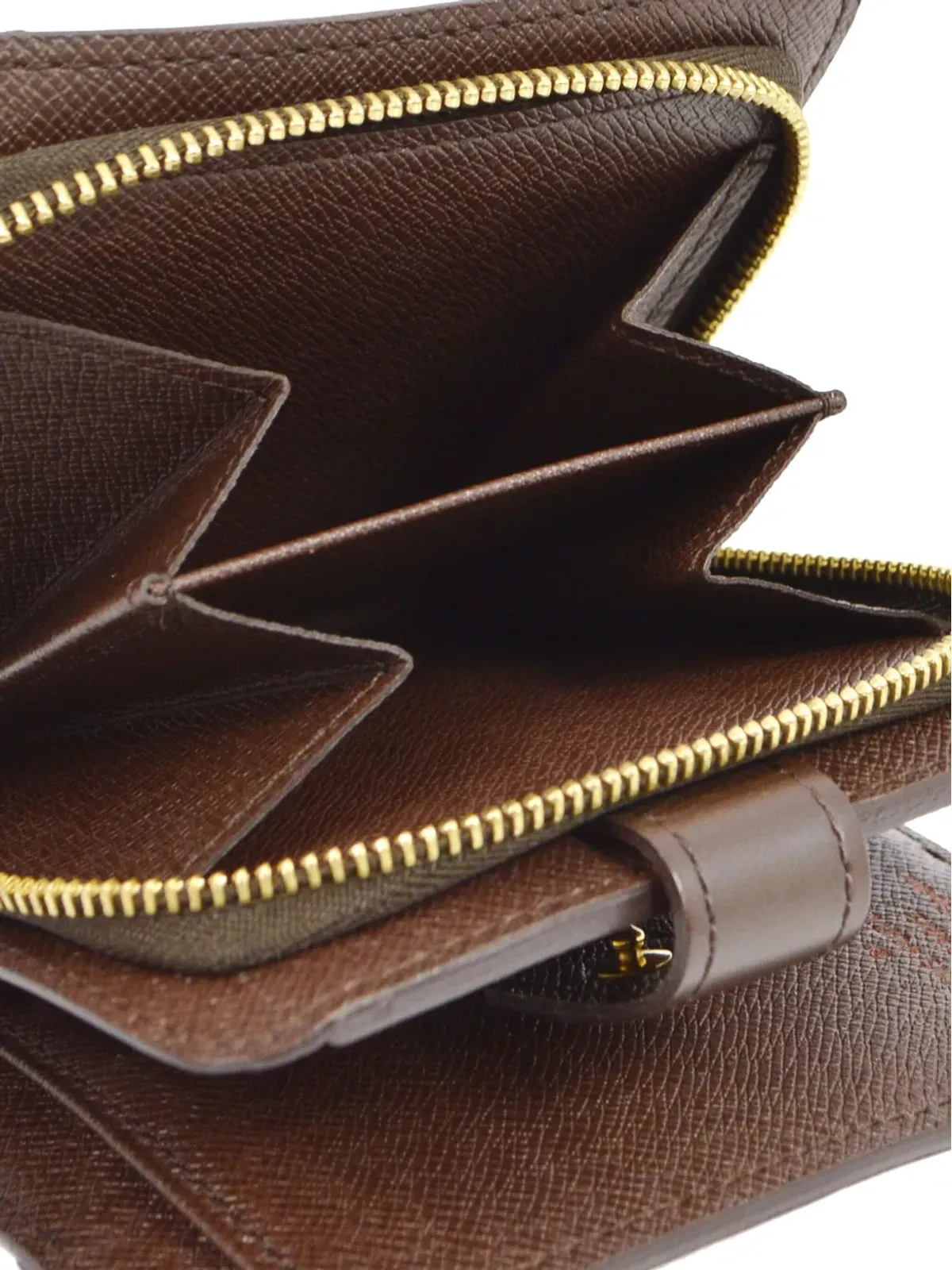 Louis Vuitton ビンテージ 2007 ダミエ・エベヌ ウォレット ブラウン - 画像5