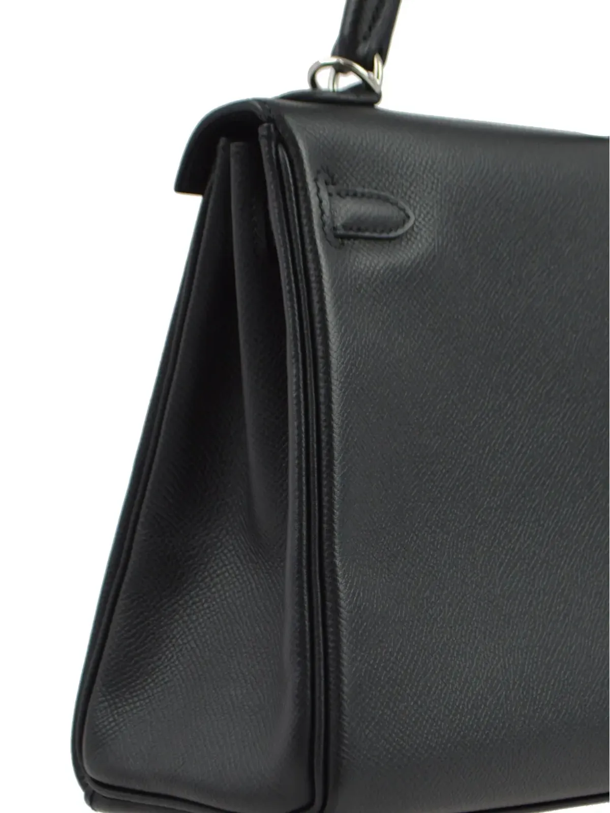 ビンテージ Hermès Kelly 25 Retourne ツーウェイ ハンドバッグ 2009年モデル - ブラック - 画像3