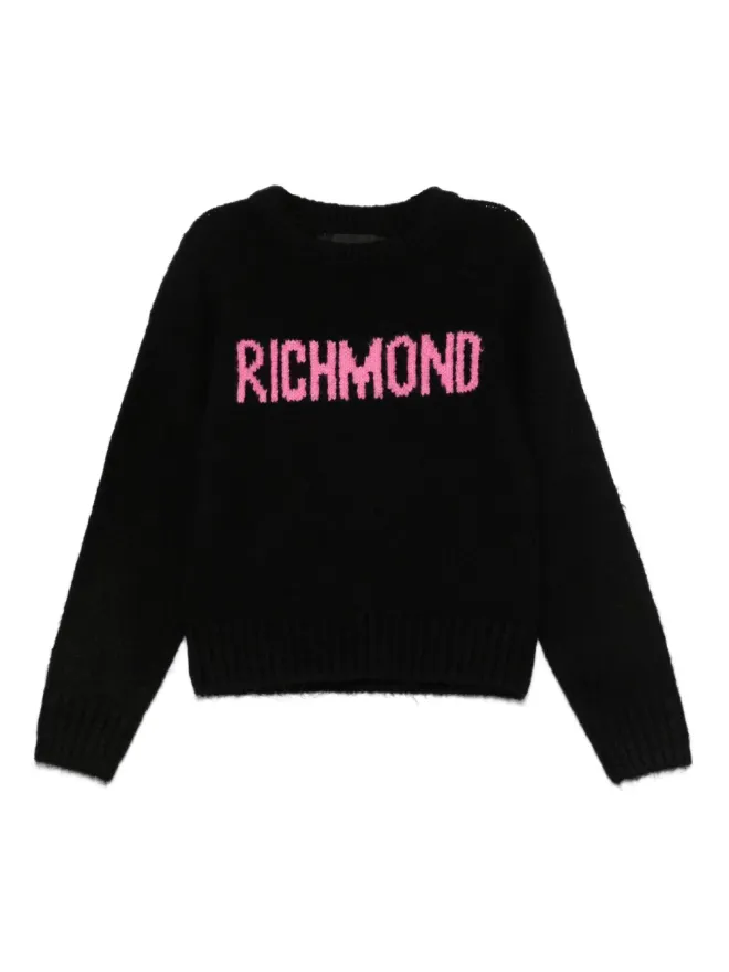 John Richmond Junior John Richmond Junior ロゴ入りインターシャセーターの商品画像