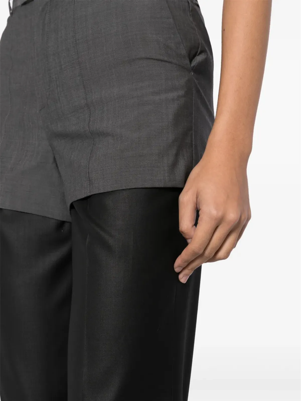 BETTTER layered straight trousers - Black - 画像5