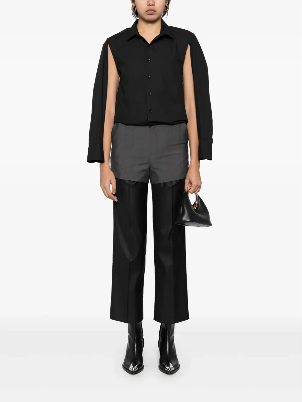 BETTTER layered straight trousers - Black - 画像2