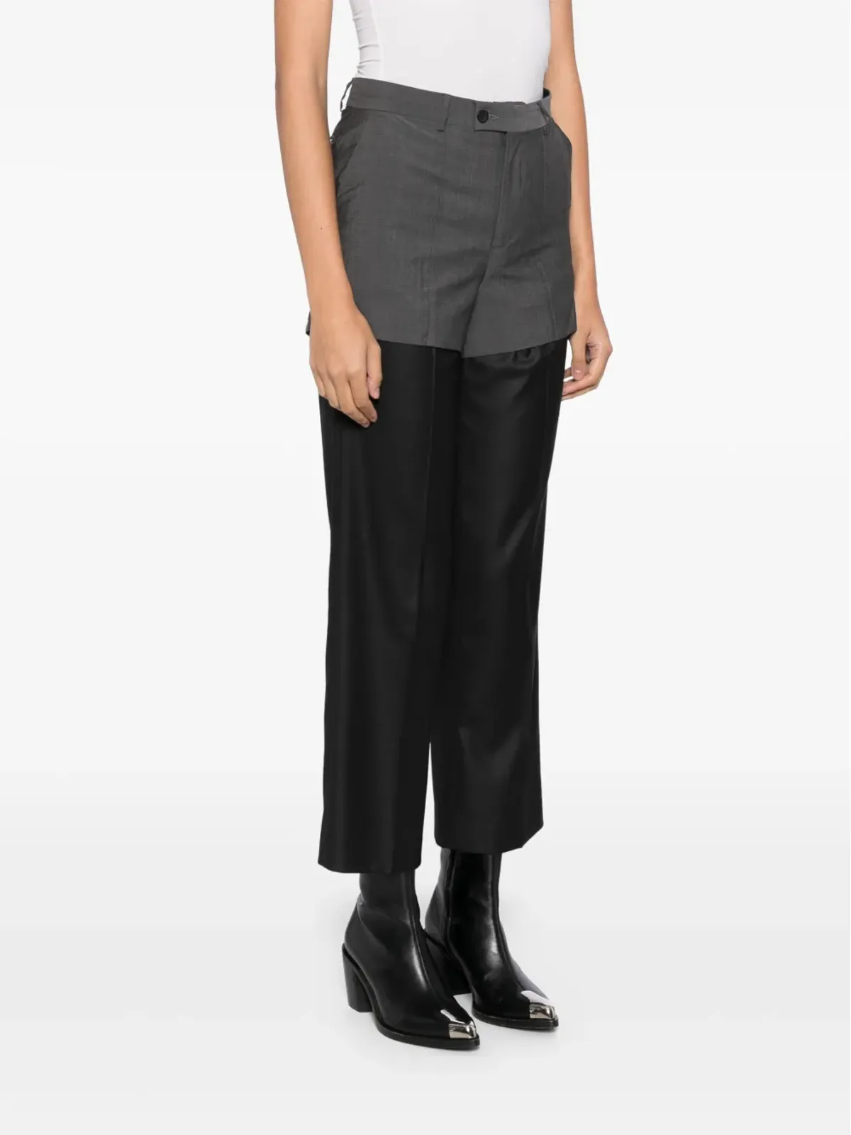 BETTTER layered straight trousers - Black - 画像3