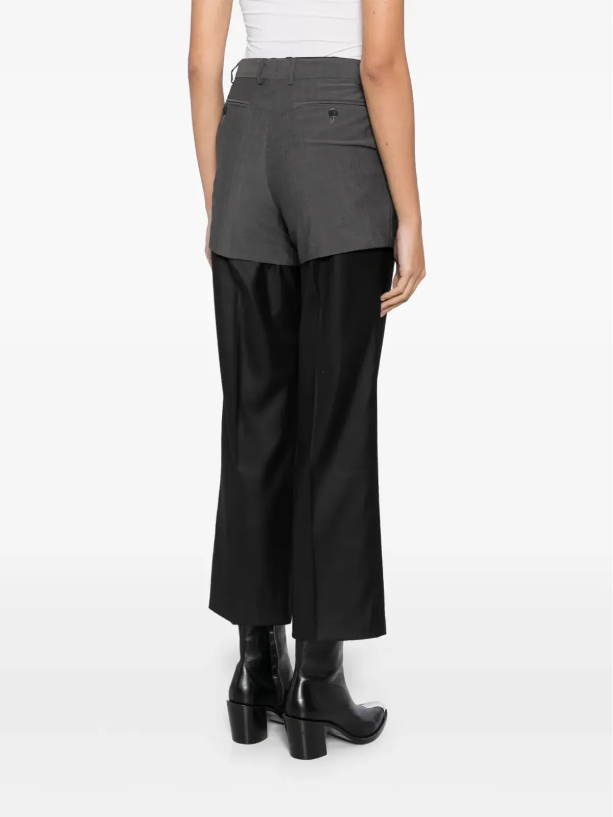 BETTTER layered straight trousers - Black - 画像4