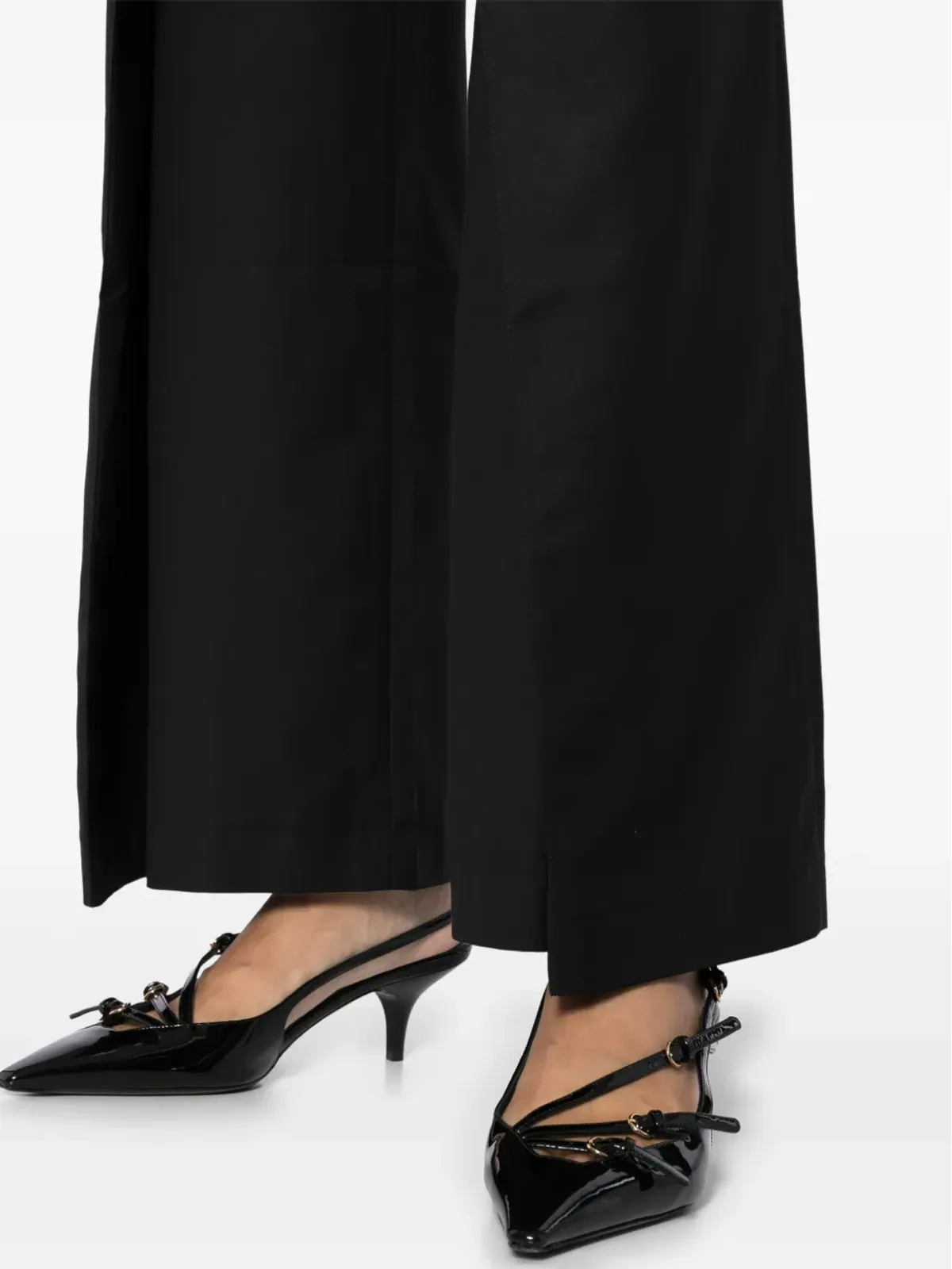BETTTER ストレートレッグ ウールパンツ - ブラック - 画像5