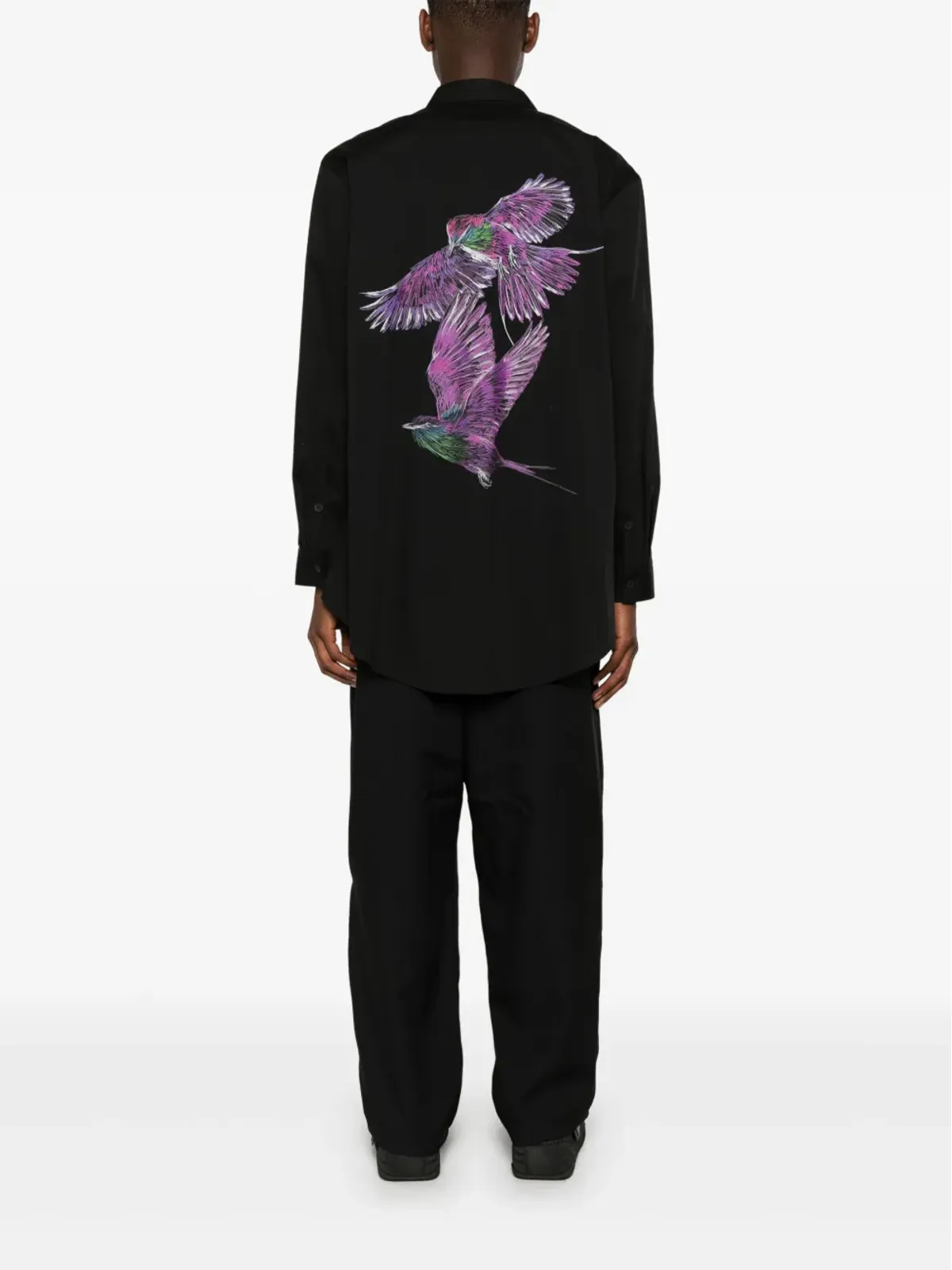Y-3 鳥のイラスト入りシャツ - 画像2