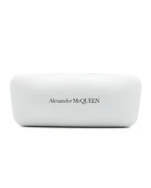 Alexander McQueen Eyewear 幾何学的スパイクスタッズサングラス - ブラック - サムネイル4