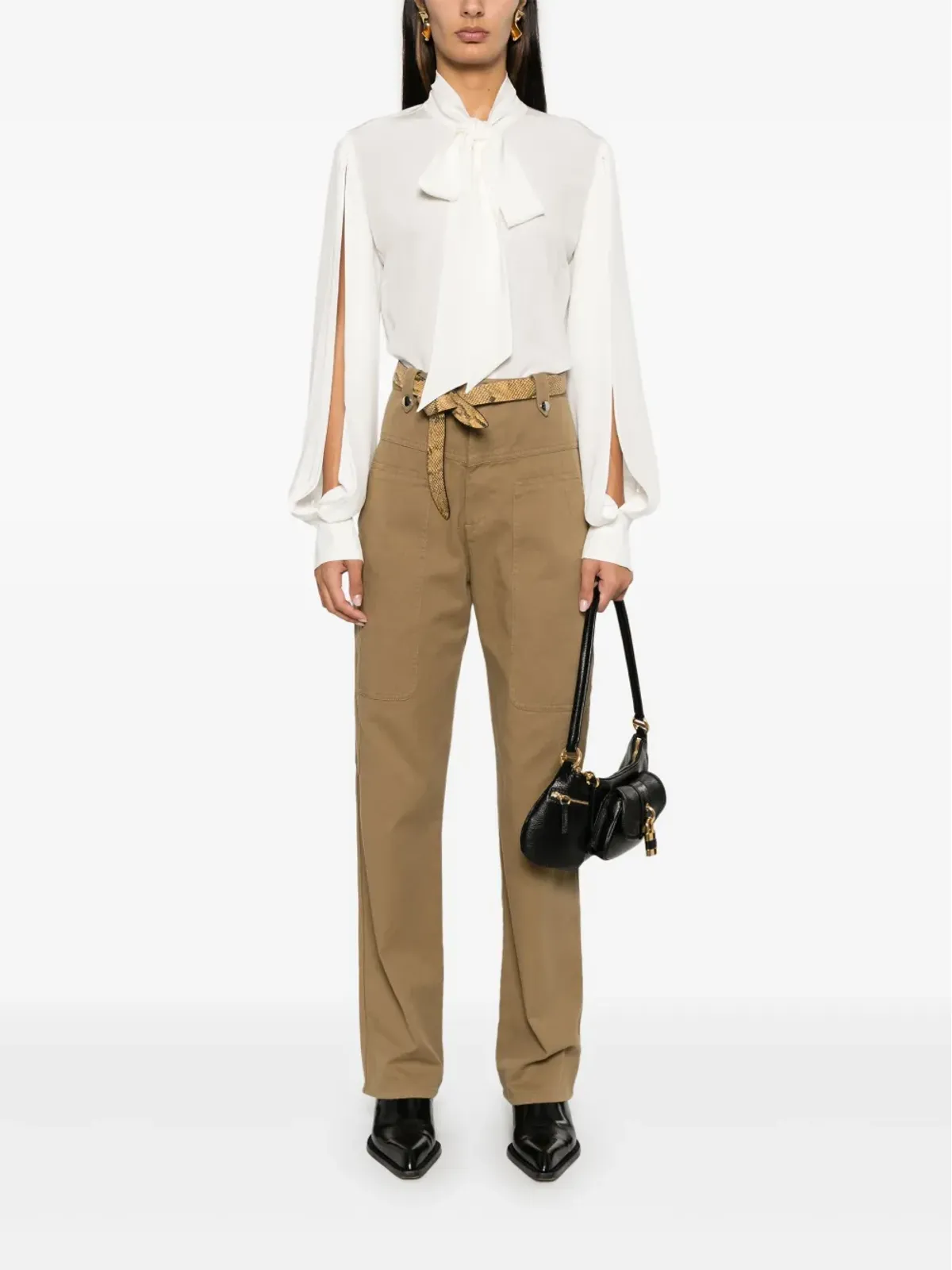 ETRO ピュッシーボウ・シルクブラウス - 画像2