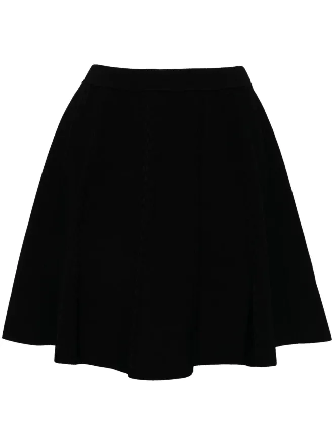 Onefifteen Onefifteen Aラインニットスカート（ブラック）の商品画像