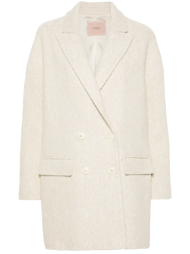 TWINSET TWINSET ルレックス コート - ニュートラルカラーの商品画像