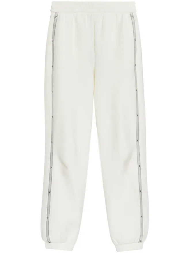 Emporio Armani Emporio Armani ロゴディテール入りストレッチコットン トラックパンツ - Whiteの商品画像