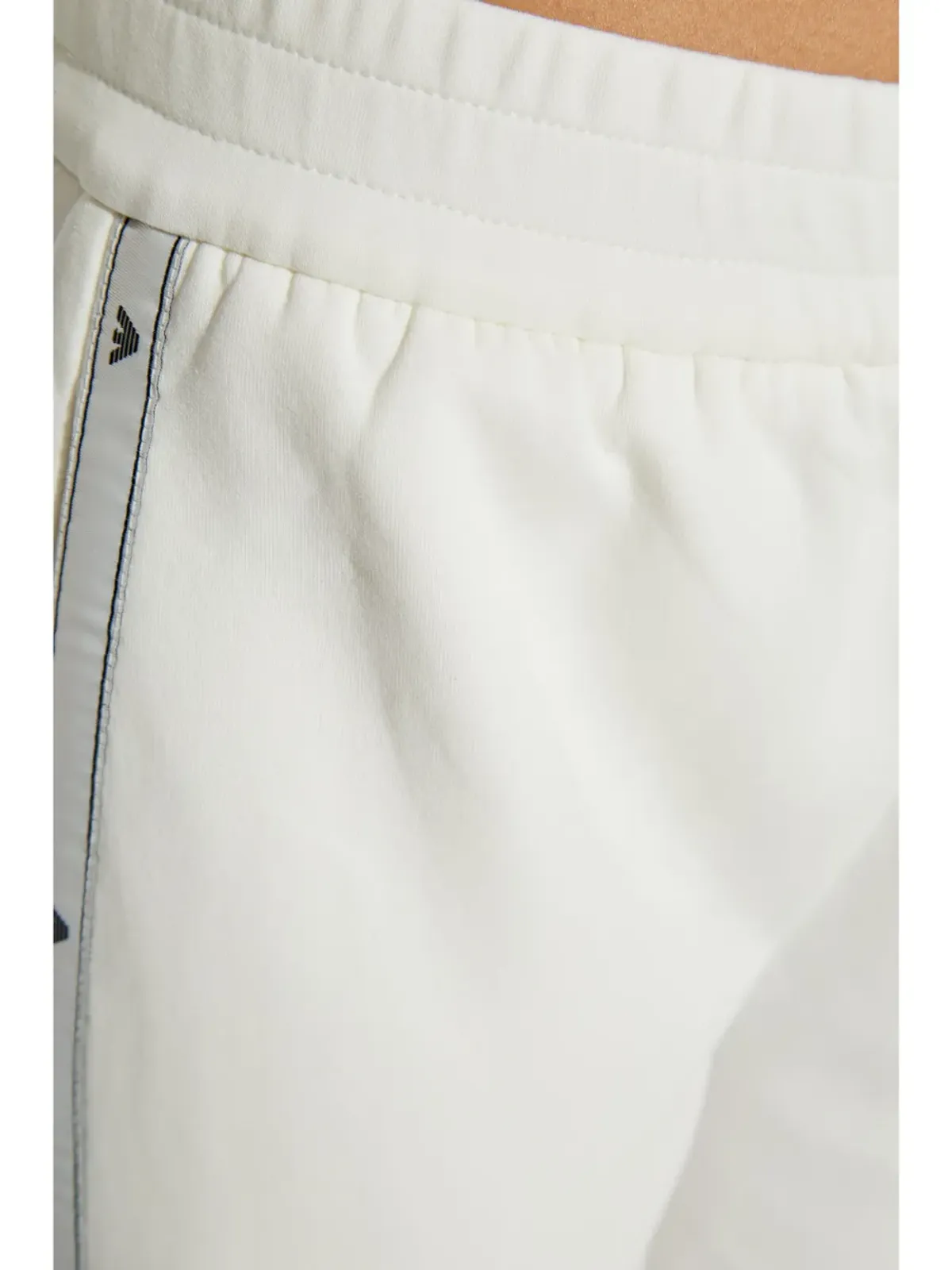 Emporio Armani ロゴディテール入りストレッチコットン トラックパンツ - White - 画像5