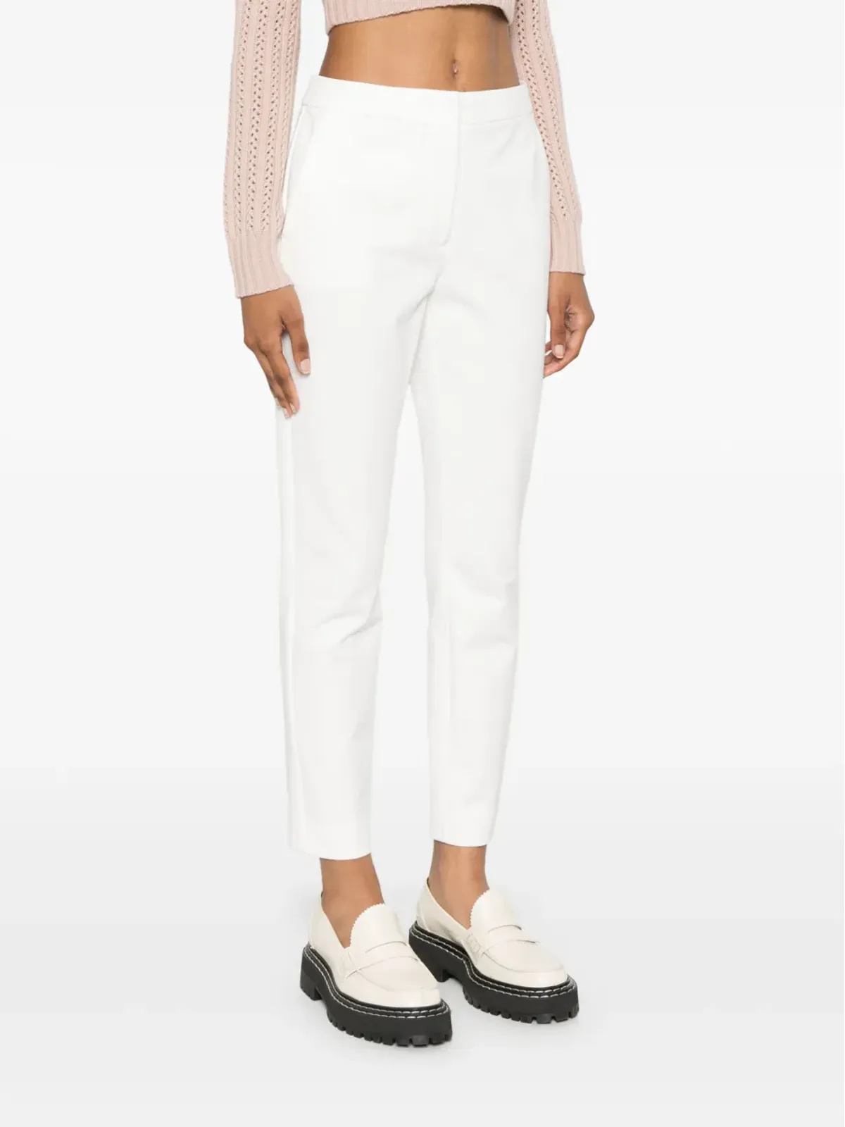 Max Mara テーラードパンツ ホワイト - 画像3