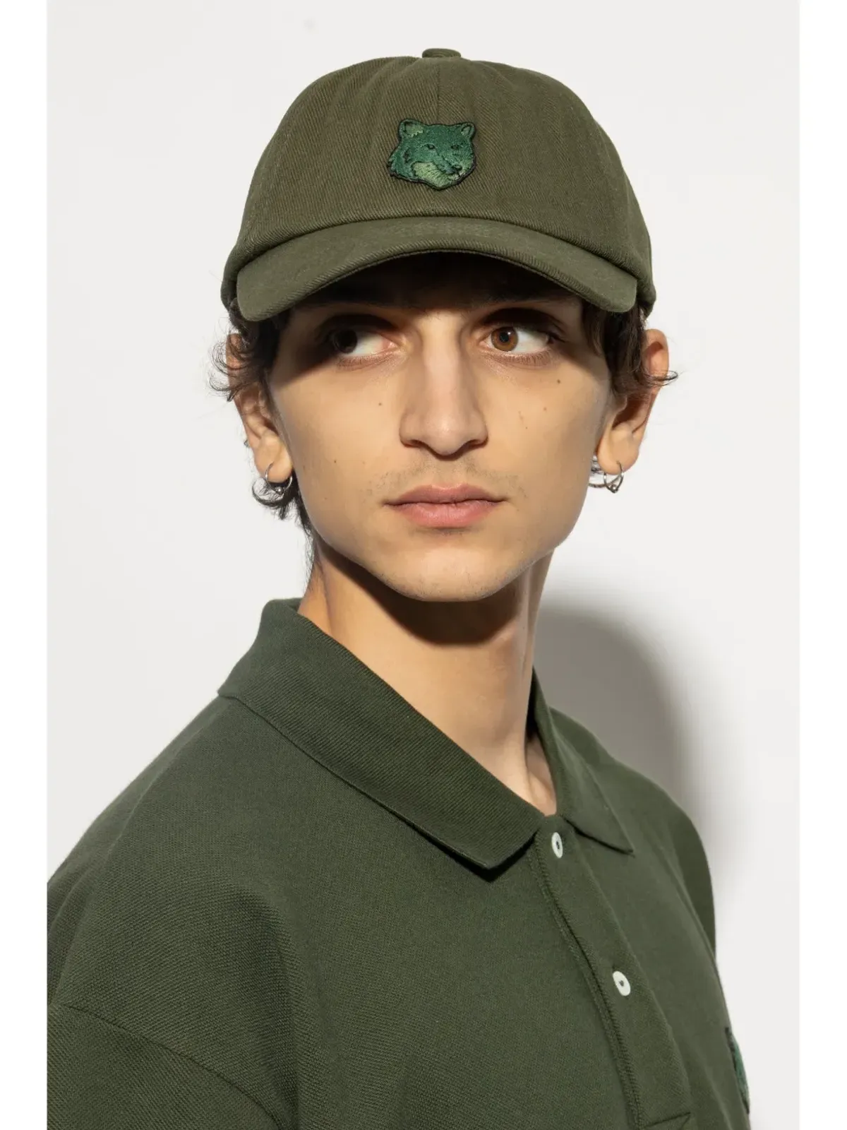 Maison Kitsuné フォックスキャップ グリーン - 画像2
